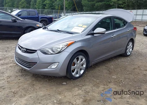 2012 Hyundai Elantra Limited (Ulsan Plant) from USA, damaged, VIN KMHDH4AE3CU497162